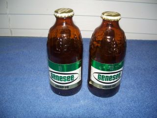 Vintage Genesee Cream Ale Empty Small Bottles 7 Oz & Caps