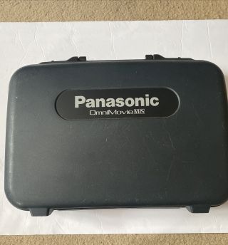 Vintage 1993 Panasonic Omnimovie Vhs Recorder W/ Case.  Good Cond.  Please Read