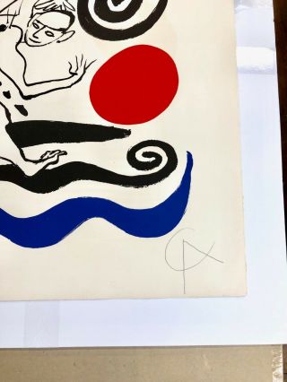 Alexander Calder Lo Oscuro Invade mi Cuerpo Signed and Numbered by Artist & Poet 6