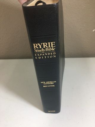 Vintage Ryrie Study Bible Expanded Edition NAS Moody Press Black 2