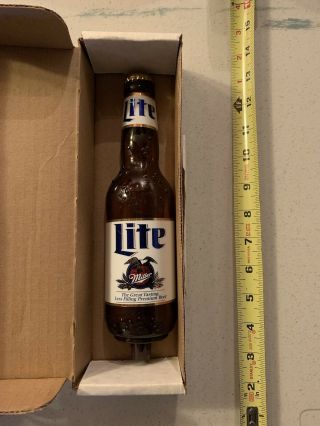 Miller Lite Bottle Beer Tap Handle