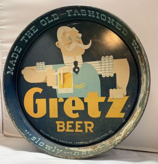 William Gretz Brewing Company Gretz Beer Tray Philadelphia,  Pa
