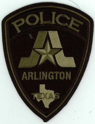 Texas Tx Arlington Police Swat Subdued Shoulder Patch Sheriff