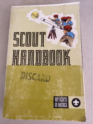 Boy Scouts Of America Scout Handbook Pb Ex - Library Vintage 1975