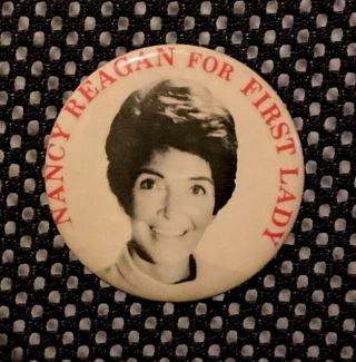 Vintage Nancy Reagan Campaign Pins