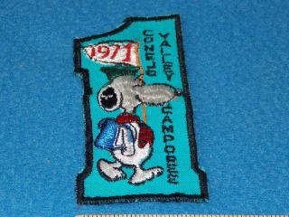 1971 - Conejo Valley Camporee Boy Scout Snoopy Patch Bsa