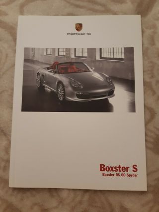 2008 Porsche Boxster S Rs 60 Rs60 Spyder Full Brochure Prospekt German Rare