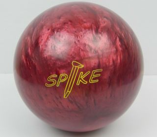 Vintage Hammer Spike Red Swirl Bowling Ball Ooaooo711 Made In Usa