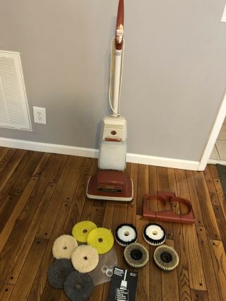 Vintage 3614 Hoover Floor - A - Matic Floor Carpet Scrubber Cleaner Vacuum