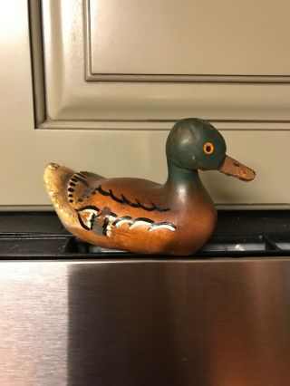 Vintage Hand Painted Wooden Duck Decoy Bottle Opener - - Ducks Unlimited?