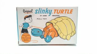 Vintage Slinky Turtle Pull Toy By James Industries
