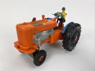 Vintage Louis Marx Orange Plastic “ Tricky Tommy Tractor “ Battery Operated