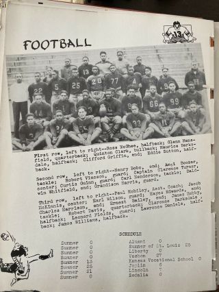 1940 Sumner High School Yearbook The Sumnerian Kansas City Ks 3