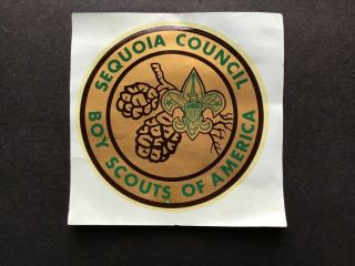 Boy Scout Sequoia Council 1960’s Decal Camp Chawanakee Aqua - Cal