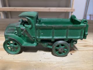 Arcade Hubley Kenton Antique Cast Iron Vintage Toy Mack Dump Large Truck 2