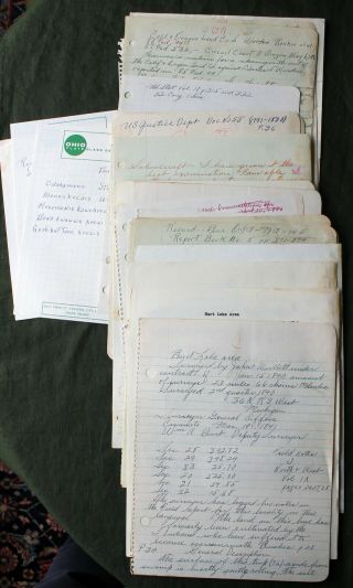 Jonas Shawanesse Research Notes Indian Land Claims Emmet Co & Harbor Springs,  Mi