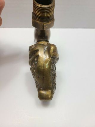 Vintage Frog Spigot Brass / Bronze Outdoor Water Faucet Hose Spicket Tap 3