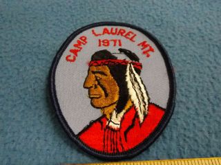 Vintage - 1971 Boy Scout Laurel Mt.  Camp Patch