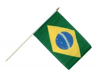 12 " X18 " Stick Flag (brazil)