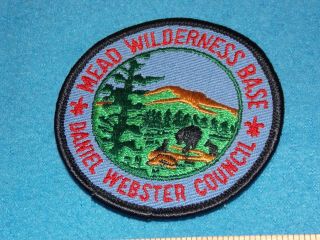 Vintage - Daniel Webster Council Mead Wilderness Base Patch -