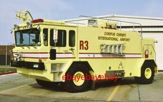 Fire Apparatus Slide,  Rescue 3,  Corpus Christi Int.  Ap / Tx,  1989 Oshkosh 4x4