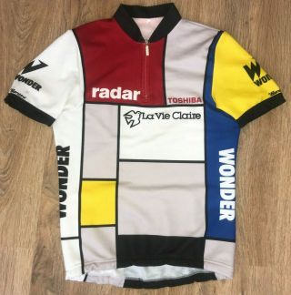 Radar Toshiba La Vie Claire Sms Santini Rare Vintage Cycling Jersey Size M