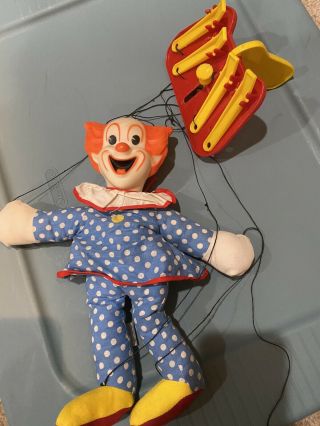 Vintage Knickerbocker - Bozo The Clown - Marionette Puppet Capitol Records 1962