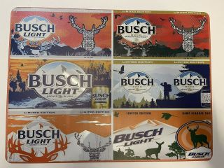 Busch Light Beer Metal Sign Hunting Great Outdoors Buck Deer Camo