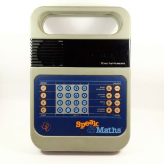 Vintage Speak And Maths Texas Instruments Electronic Educational Game