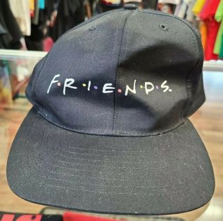 Vtg 90s Friends Tv Show Promo Snapback Hat Chandler Joey Ross Rachel Phoebe Cox