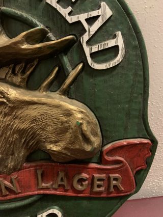 Rare Vintage Moosehead Beer Canadian Lager Bar Sign 14 