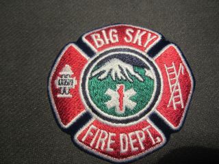 Big Sky Montana Fire Dept.  Patch