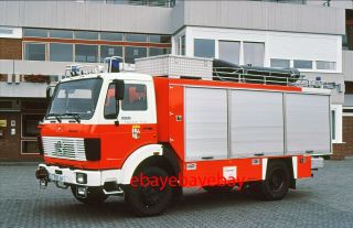 Fire Apparatus Slide,  Rescue,  Fulda / Germany,  1984 Mb 4x4 / Bachert