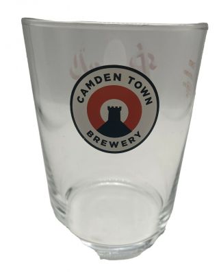2 X Camden Town Brewery Jack Pint Glases Stubby/ce Stamped 100
