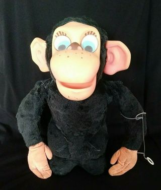Vintage 1964 Mattel Chester O Chimp Rubber Face Stuffed Fur Toy