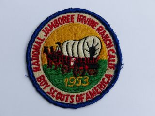 1953 National Jamboree Cal Boy Scout Bsa Participant Pocket Patch