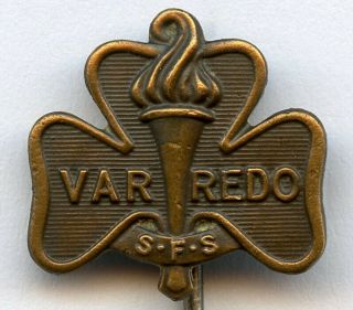 Sweden Scout Var Redo Pin Badge Grade