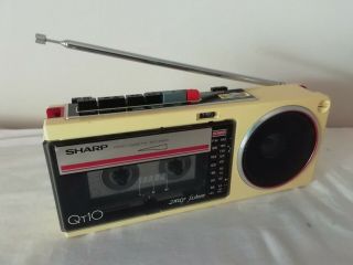Vintage Radio - Cassette Player/recorder Sharp Qt - 10xw