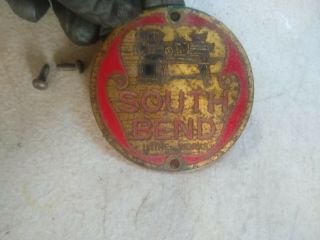 Vintage 14 " Model 14 A 2b South Bend Drill Press Lathe Badge Plate Emblem 2.  63 "