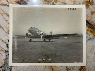 Army Air Corps Douglas C - 39 Military Transport Aircraft Photo 2098