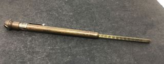 Vintage Early Schrader Brass Usa Tire Air Pressure Gauge 50 Psi Ford Model A T