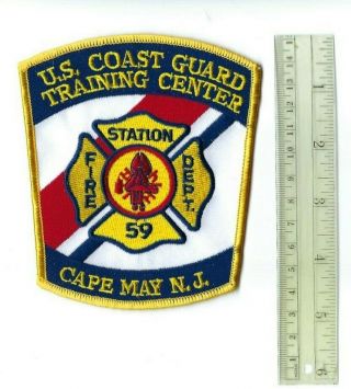Uscg Coast Guard Training Center Cape May Jersey Nj Fire Dept.  Sta.  9 Patch