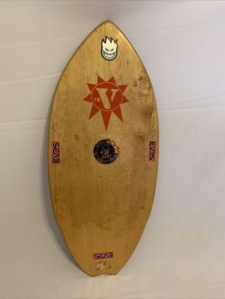 Rare Vintage Victoria 76 V 76v 35 " Skimboard Skim Board Wake Board Surfer Surf