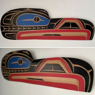 Northwest Coast First Nations 24” Eagle Carving By Neil Baker,  Squamish