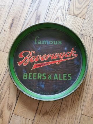 Beverwyck Famous Beers And Ales Tray Albany N.  Y.