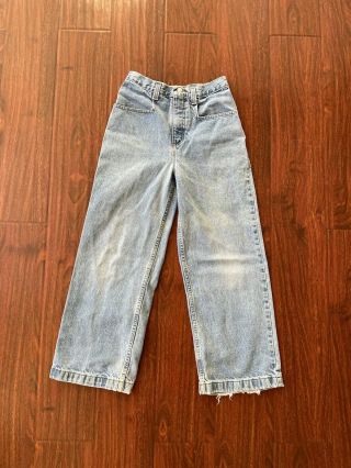 Vintage 90s Zonz Denim Jeans Size 26x26 Wide Leg Grunge Skater Y2k Baggy Jnco