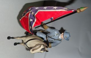 Hartland Plastic General Lee Figure Horse Traveler Saddle Sword Flag Hat Csa