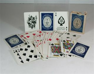 1930s Molson Brewing Company India Pale Ale Advertising Playing Cards Beer Adver