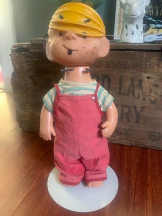 Vintage,  1960s,  Dennis the Menace doll 13”,  includes stand 3
