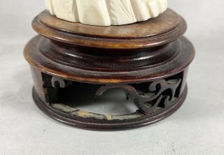 Vintage Asian Ivory Colored Carved Resin Tusk 5